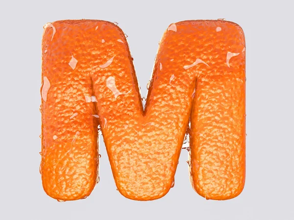 A letra inglesa m — Fotografia de Stock