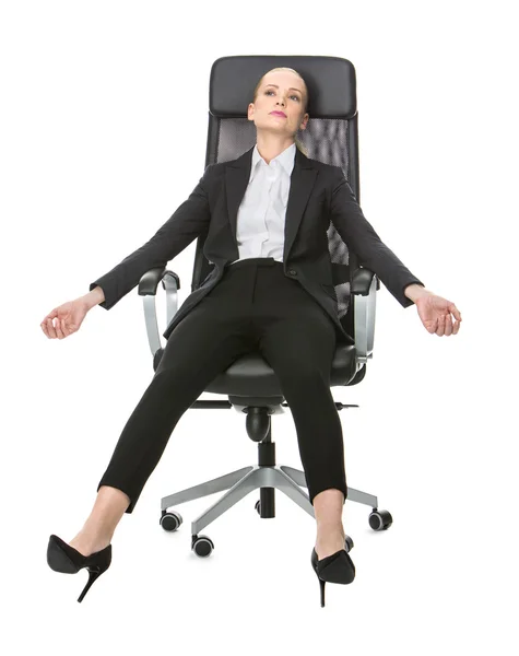 Mulher de negócios relaxante — Fotografia de Stock