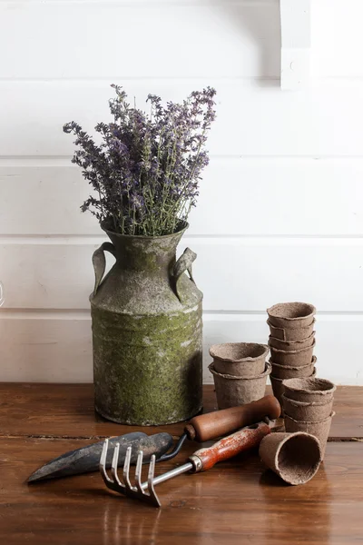 Jardinería naturaleza muerta — Foto de Stock