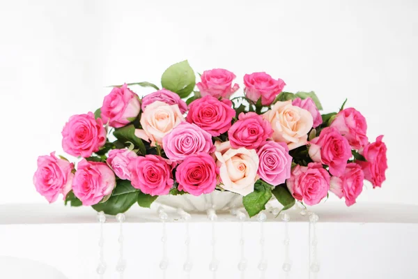 Váza, Rózsa — Stock Fotó