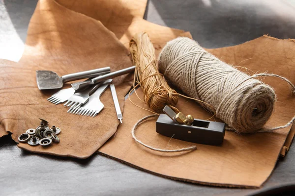 Leathercraft tools — Stockfoto