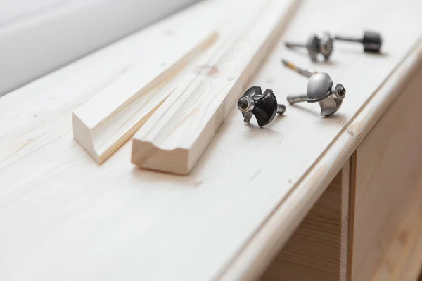 Cabinetmaking with cutter — Stock Photo, Image