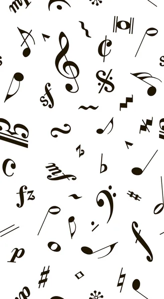 Music seamless pattern — Stock Vector