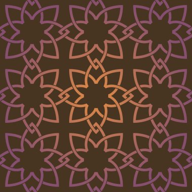 Dikişsiz desen çapraz çiçek