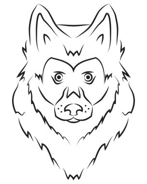 Vektör kurt kafası