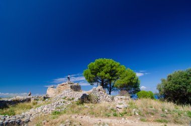Park della Rocca, Cefalu, Sicilya, İtalya.