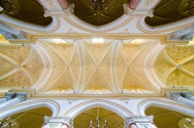 Erice, Santa Maria Assunta, Chiesa Madre katedralde tavan. Sicilya, İtalya.