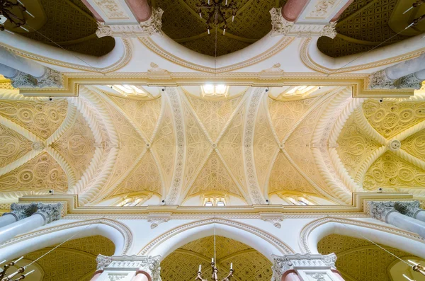 Teto na Catedral de Erice, Santa Maria Assunta, Chiesa Madre. Sicília, Itália . — Fotografia de Stock