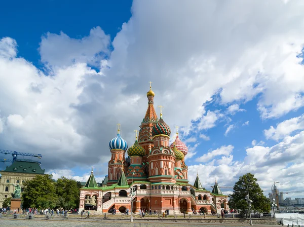 The Cathedral of Vasily the Blessed - Saint Basil 's Cathedral . — стоковое фото