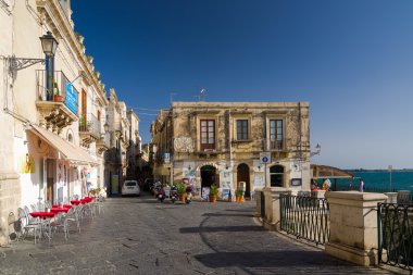 Syracuse, Sicilya, İtalya Ortygia Adası üzerinde dolgu.
