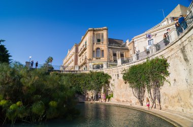 Arethusa'nın çeşme Syracuse Ortygia Island üzerinde.