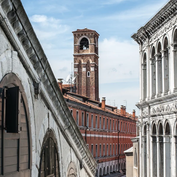 Bell tower of the roman catholic church of San Giovanni Elemosin — Stock Photo, Image