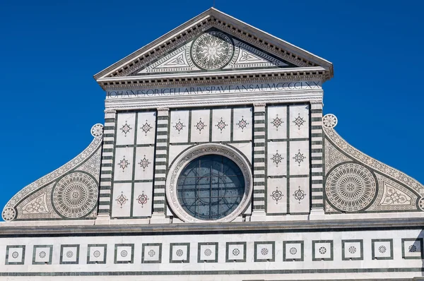 Fassade der Basilika Santa Maria Novella, Florenz, Italien — Stockfoto