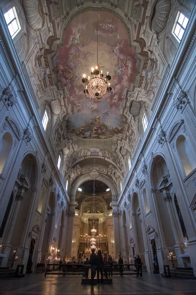 Interior of theSanta Maria del Carmine in Florence, Italy. — Stock Photo, Image