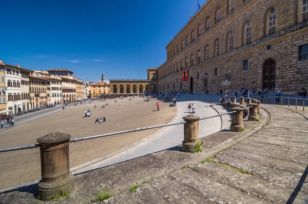 Palazzo Pitti, is a vast mainly Renaissance palace in Florence. — Stock Photo, Image