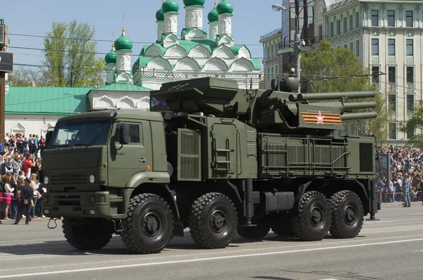 Pantsir-S1 is a surface-to-air missile and anti-aircraft weapon. — Stock Photo, Image