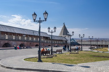 South-west tower in Kazan Kremlin. UNESCO World Heritage Site.