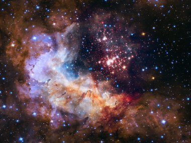 Super star cluster (Westerlund 2) in the constellation Carina.