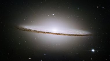 White core is encircled by thick dust lanes in spiral galaxy