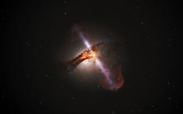 High-speed jets from supermassive black holes.