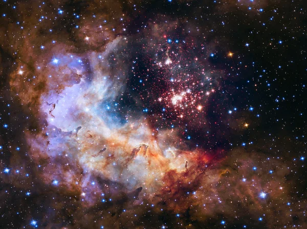 Super cúmulo estelar (Westerlund 2) en la constelación de Carina . — Foto de Stock