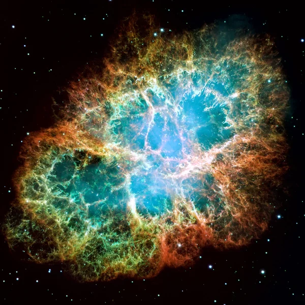 Krabbennebel ist ein Überbleibsel der Supernova-Explosion eines Sterns. — Stockfoto