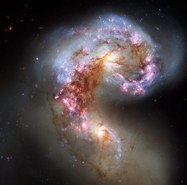Antennae Galaxies are a galaxies in the constellation Corvus. — Stock Photo, Image