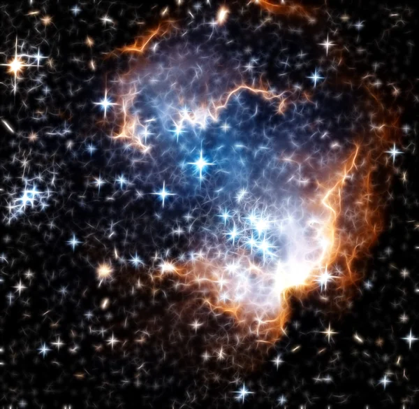 Open cluster of stars located in the Small Magellanic Cloud. — Stock Photo, Image