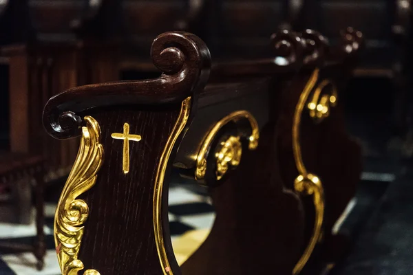 Détails dans l'église catholique ou la cathédrale — Photo