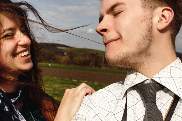 Hermosa mujer y hombre en el amor —  Fotos de Stock