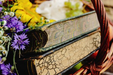 güzel piknik hasır sepet