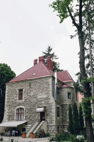 Stylish castle restaurant — Stock Photo, Image