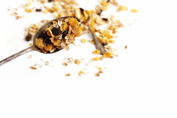 Deliciosos cereais granola muesli — Fotografia de Stock