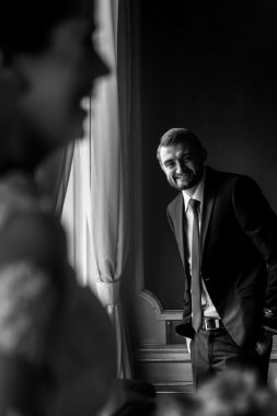 şık gelin ve zarif damat