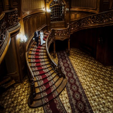 şık gelin ve zarif damat