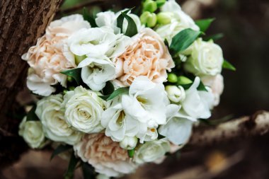 şık boho rustik düğün buketi 