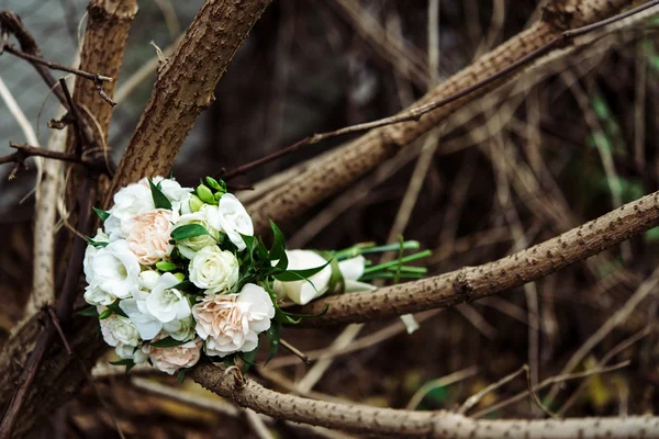 Elegante ramo de boda rústico boho — Foto de Stock