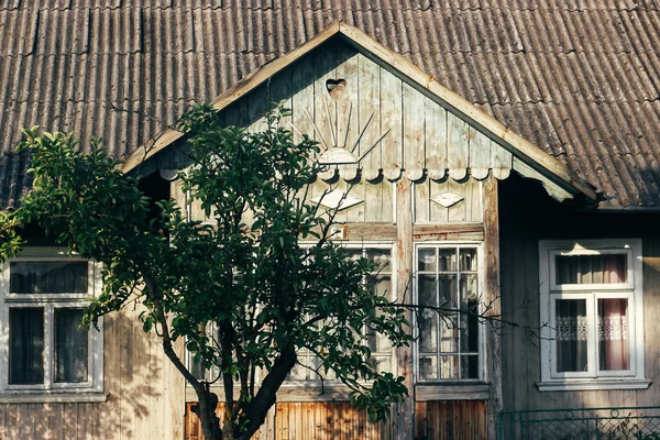 Дерев'яні старої будівлі — стокове фото