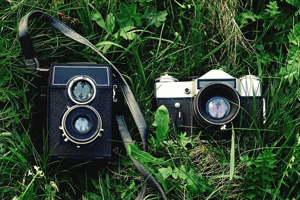 Analog photo cameras — Stock Photo, Image