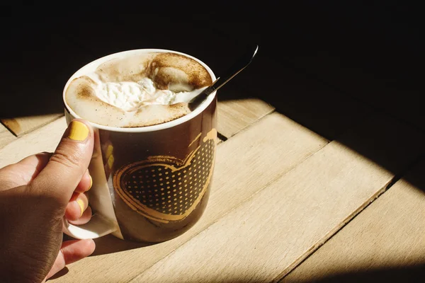 맛 있는 향기로운 커피 — 스톡 사진