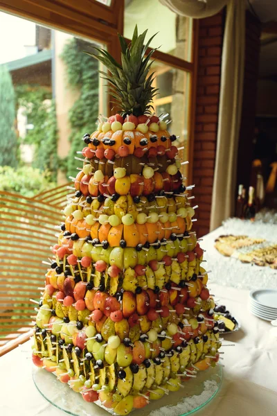 Decorated tables for the celebration Stock Image