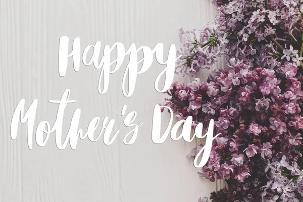 Happy Mother Day Greeting Card Happy Mother Day Text Purple — Stock Photo, Image