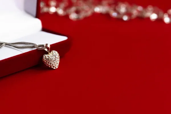 Collar de corazón de lujo — Foto de Stock