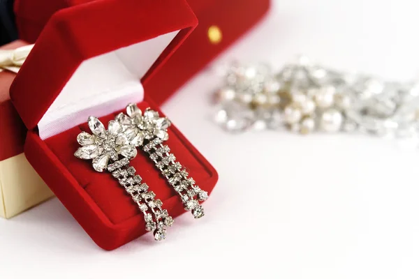 Luxury vintage earrings — Stock Photo, Image