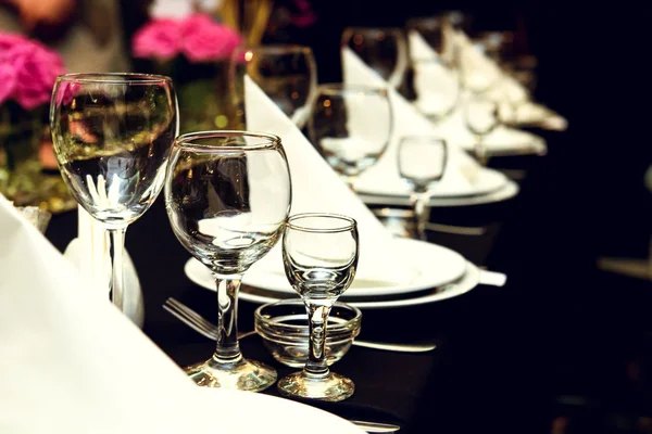 Luxury decorated tables — Stock Photo, Image