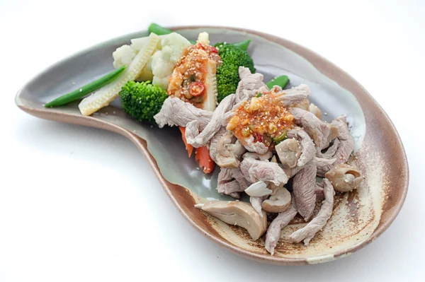 Pratos de Tailândia e China cozinha internacional — Fotografia de Stock