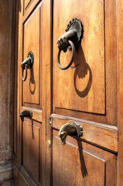 Old doorknobs, doorknockers and handles clipart