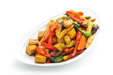 Gıda çekimleri için menü, izole