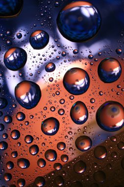 Water drops on plastic surface clipart