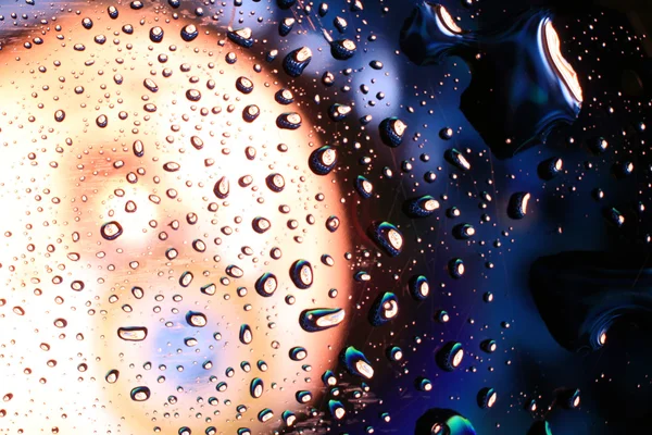 Water drops on plastic surface — Stock Photo, Image